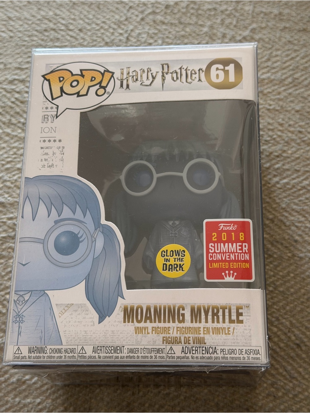 Funko #61 Harry Potter Moaning Myrtle 2018 Summer Convention Exclusive